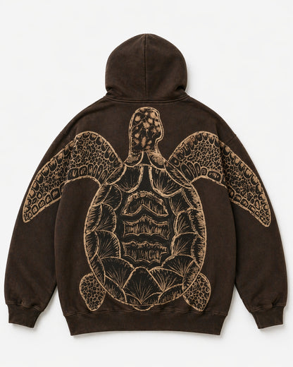 Bleached Turtle Hoodie
