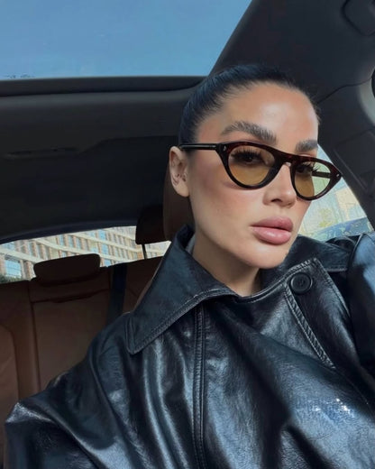 Signature Plaque Cat-Eye Sunglasses